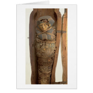 Sarcófago y cuerpo momificado de Psametik I (664-