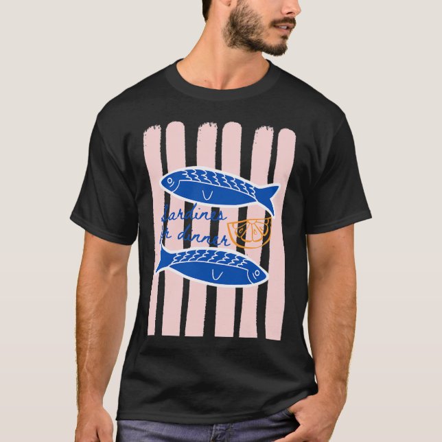 Sardinas para la Cena - Camiseta de Verano (Anverso)