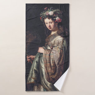 Saskia van Uylenburgh as Flora, Rembrandt, 1634