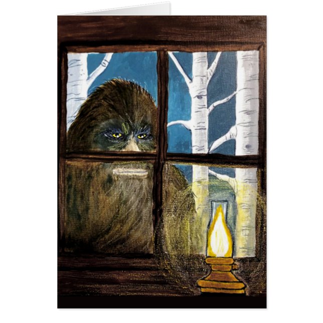Sasquatch Bigfoot Art - "People Watcher" (Frente)