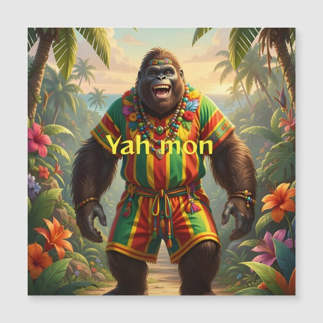 Sasquatch de fiesta en Jamaica (Anverso)