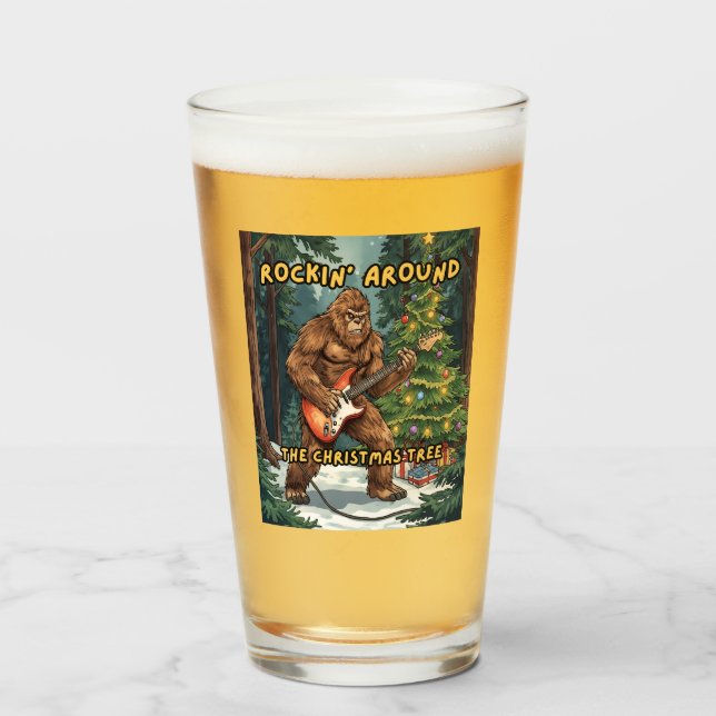 Sasquatch Guitar Rockin' Around Christmas Tree (Anverso (lleno))