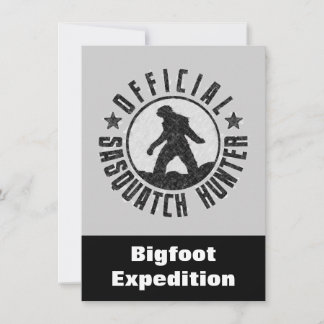 Sasquatch Hunter: Invitación divertida para encont
