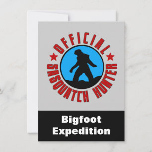 Sasquatch Hunter: Invitación divertida para encont
