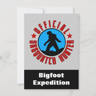 Sasquatch Hunter: Invitación divertida para encont