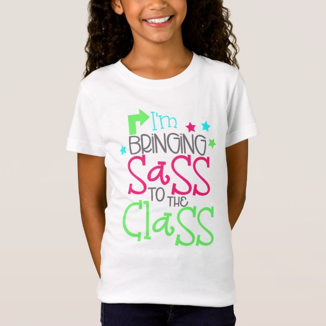 Sass to Class Chicas Fine Jersey T-Shirt (Anverso)