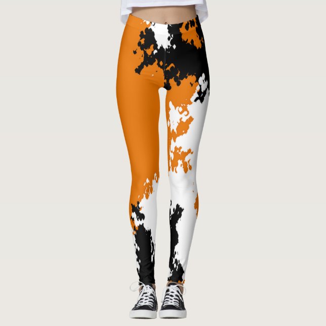 Sassy Chica Camo Leggings - Mango Tango (Anverso)