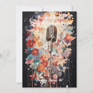 ¡Sassy & Dieciséis! Tarjeta de cumpleaños Sweet Si