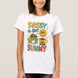 Sassy pero Sunny - Graciosa Camiseta De Verano De 