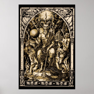 Satan Enthroned 24x36 Poster de arte