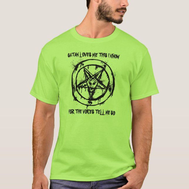 Satan me ama camisa (Anverso)