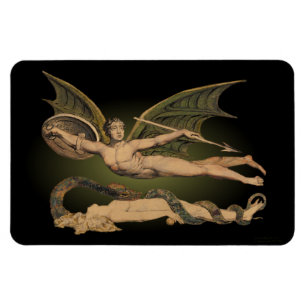 Satan y imán 4x6 de la flexión de Eve