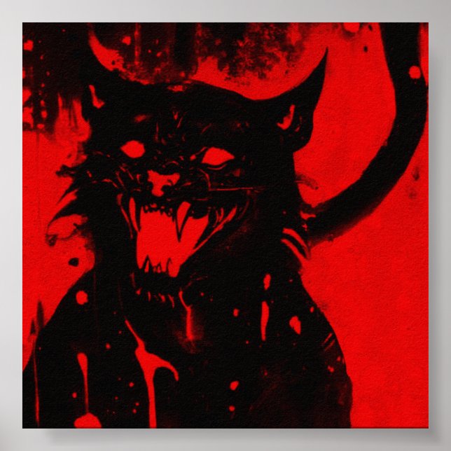 SATANICAT | Impresión de papel mate (Frente)