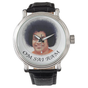 Sathya Sai Baba reloj de cuero ventilado