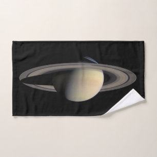 Saturno iluminado por el sol Planeta gigante gaseo