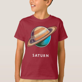 Saturno / Saturno - Camiseta de té planetario clás