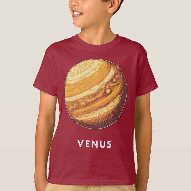 Saturno / Saturno - Camiseta de té planetario clás (Anverso)