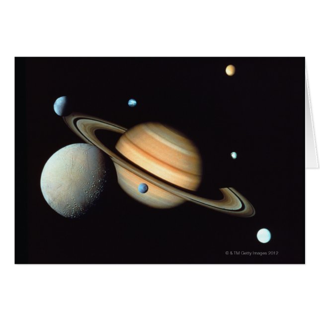 Saturno y satélites (Anverso (Horizontal))