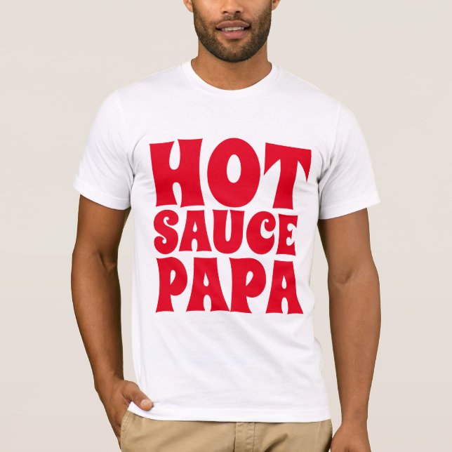 SAUCE PAPA MENS camisetas Tees (Anverso)