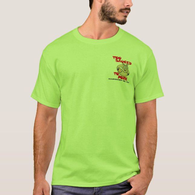 Sauced también a la camisa del Bbq del cerdo (Anverso)