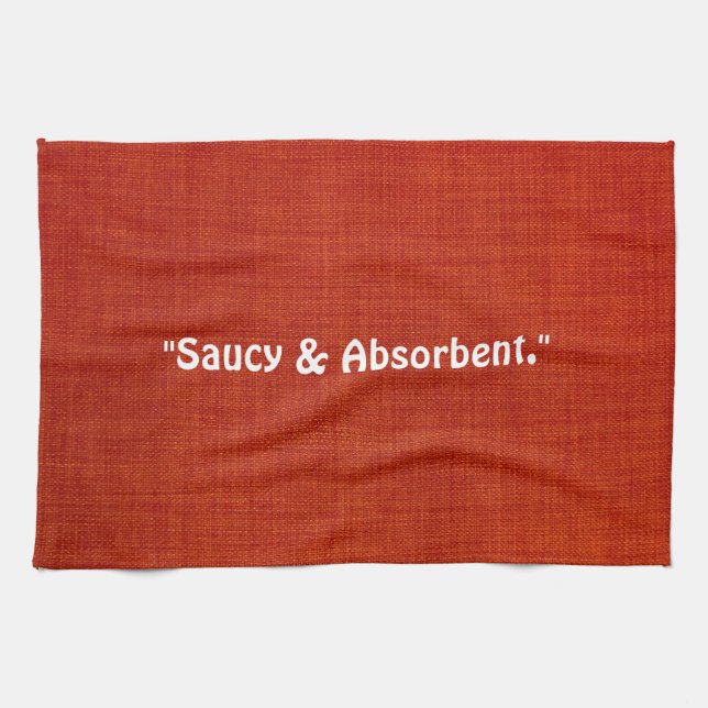 Saucy & Absorbent Kitchel Toalla (Horizontal)