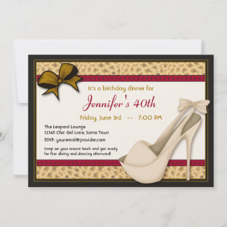 Saucy Tan Heels y la invitación al leopardo -Red G