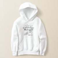 Sault Ste Marie Michigan Snowflake Sudadera de nie