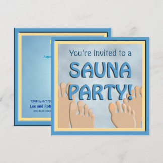 Sauna Fiesta Graciosa Invitación Cuesta Pies