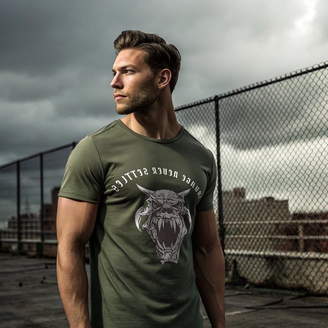 Savage Nunca Coloca Camiseta - Alfa de cráneo salv (Subido por el creador)