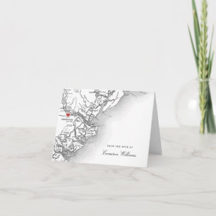 Savannah GA Elegante mesa en blanco y negro de