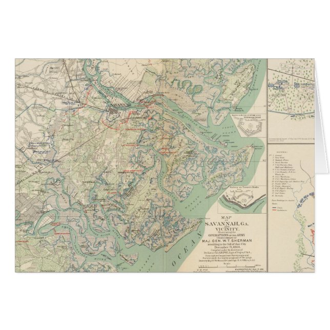 Savannah, Ga y sus alrededores (Anverso (Horizontal))