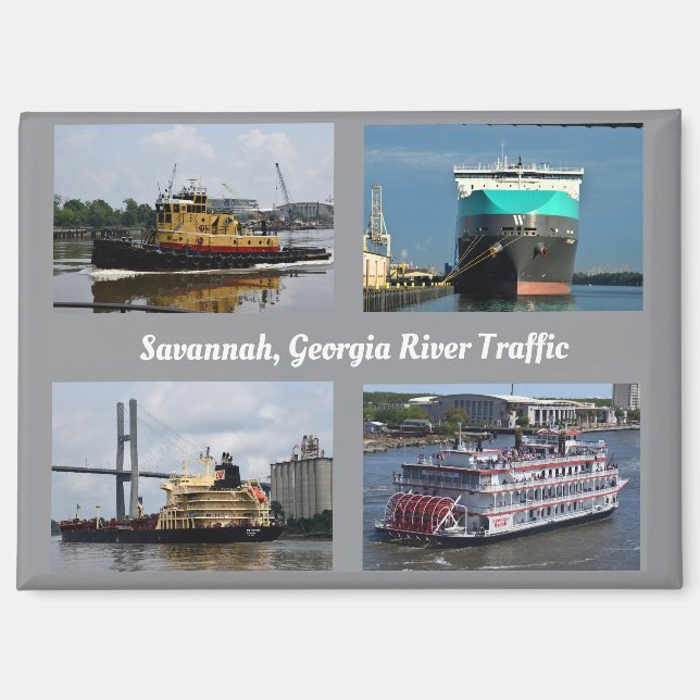 Savannah, imán de rutas marítimas de Georgia (Anverso)