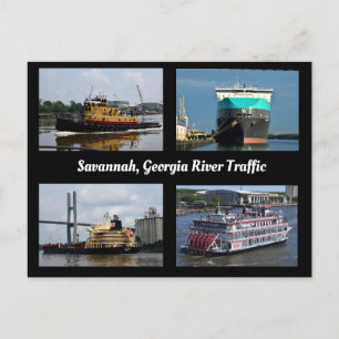 Savannah, tarjeta postal naviera de Georgia