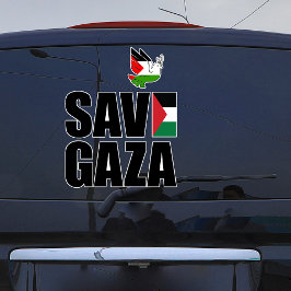 SAVE GAZA Car Pegatina