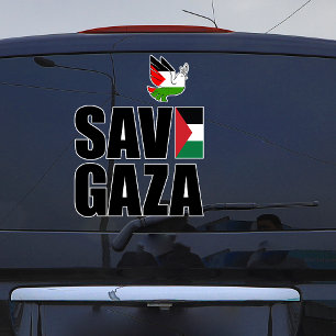SAVE GAZA Car Pegatina