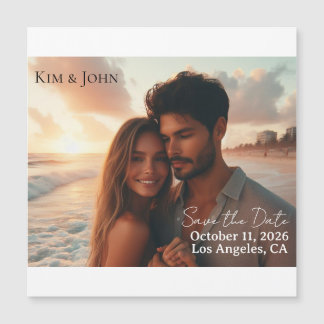 Save the Date Announcement Magnet