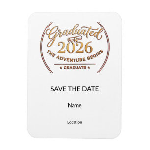 Save the Date Magnet / Imán Graduación