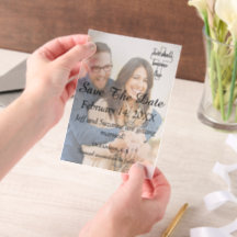 Save the Date Photo Christian Engaged Invitación