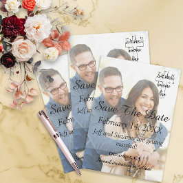 Save the Date Photo Christian Engaged Invitación