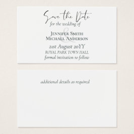 Save the Dates BARGAIN Classic White Boda