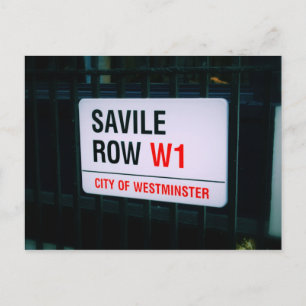Savile Row - Londres - Tarjeta postal