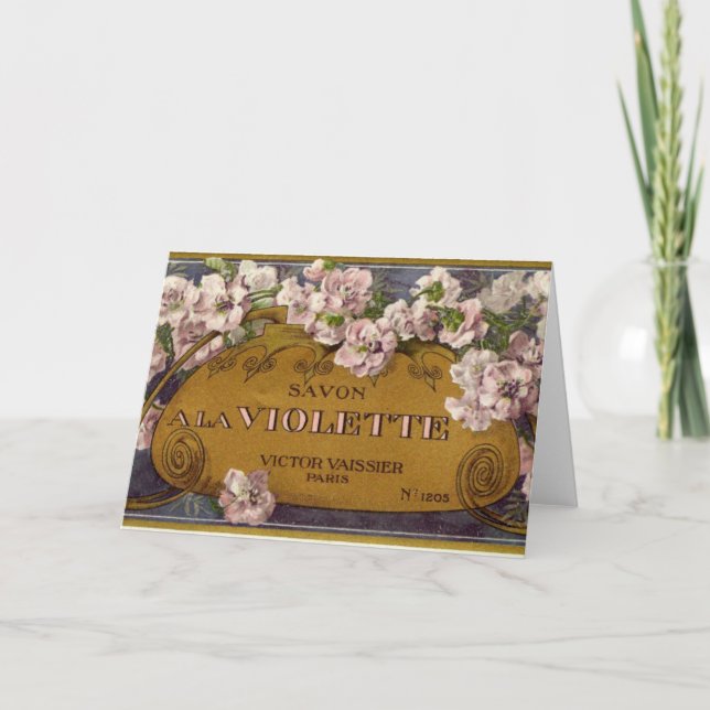 Savon una tarjeta de felicitación de Violette del (Anverso)