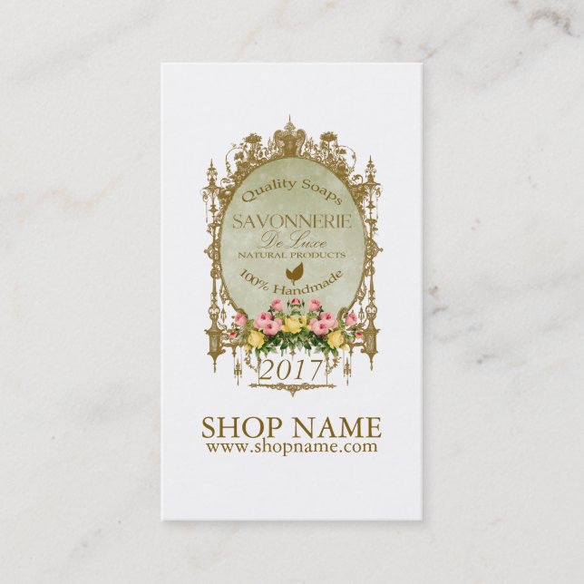 SAVONNERIE ~ Tarjeta de visita (Anverso)