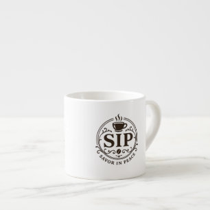 Savor In Peace Café café taza de espresso