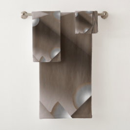 Sawtooth Edged Concentrated Earth Tone Ombre Art