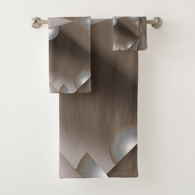 Sawtooth Edged Concentrated Earth Tone Ombre Art (In situ)