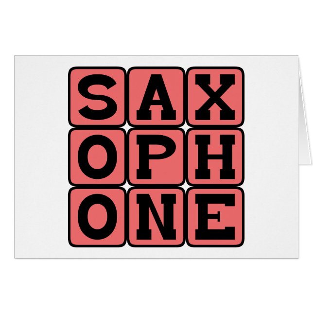 Saxofón, instrumento musical (Anverso (Horizontal))