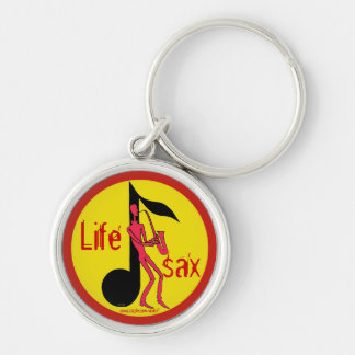 Saxofón que juega el llavero del dibujo de la