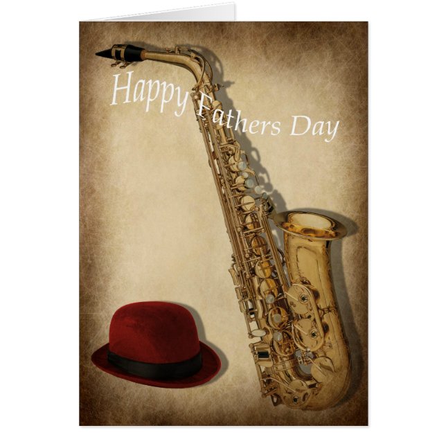 Saxofón y gorra (Frente)