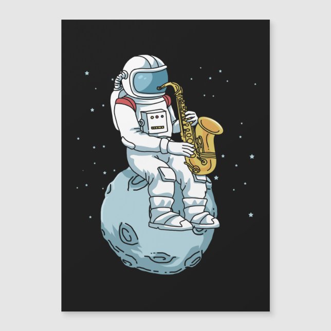 Saxofonista saxofonista da música jazz saxofón (Anverso)